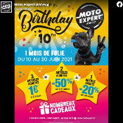 Dernière semaine de l'offre Anniversaire Moto Expert Annecy
